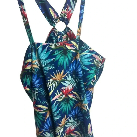 NWT Grace Karin One Piece tropical floral print Swimsuit size large - Picture 3 of 13